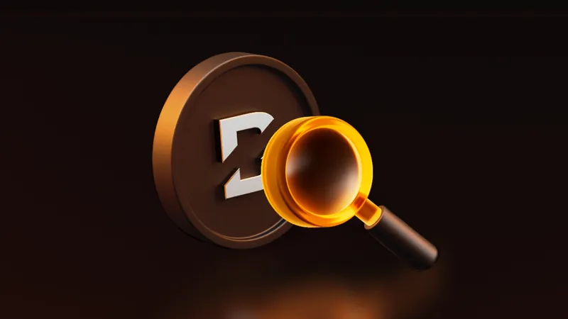 Official BloFin Academy cover art for the Multi-Position futures guide: a bronze BloFin coin under a gold magnifying glass on a dark brown background, with no text or prices.
